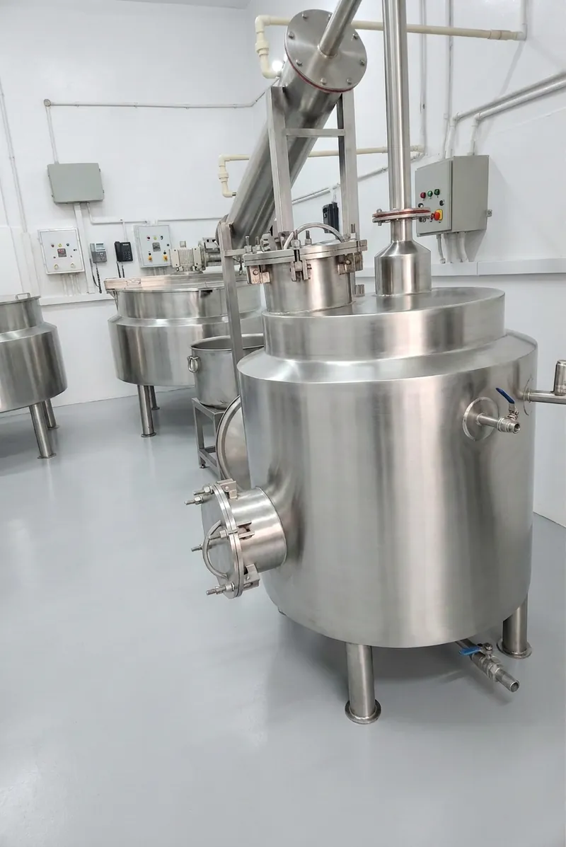Copper distillation still for herbal arqs at Prabhat